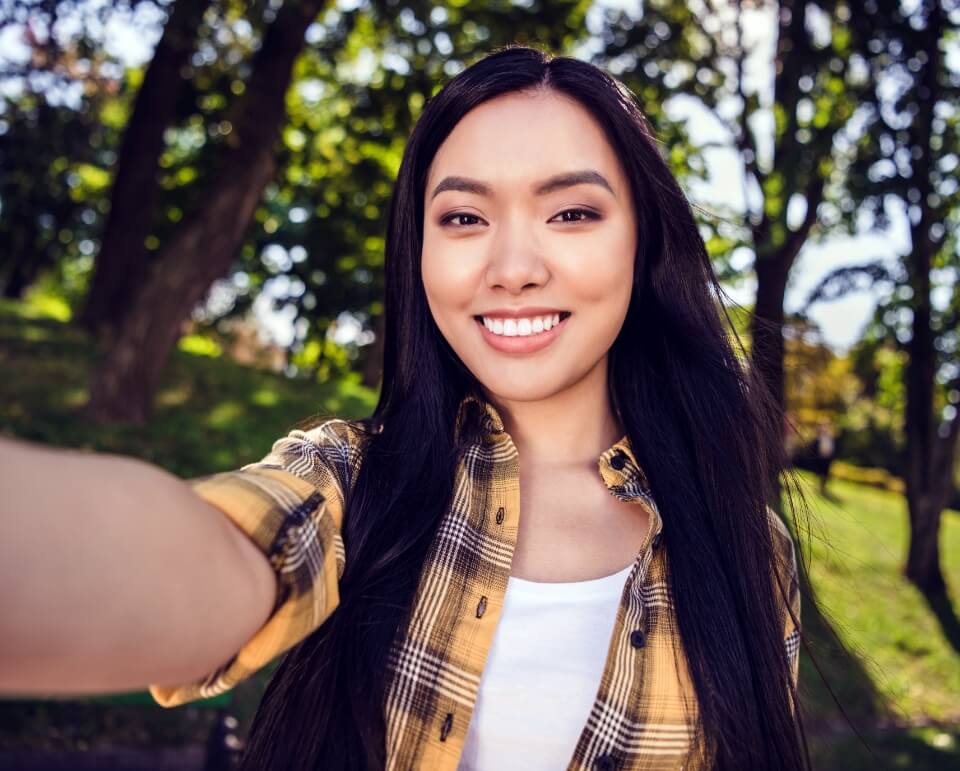 Smiling young lady